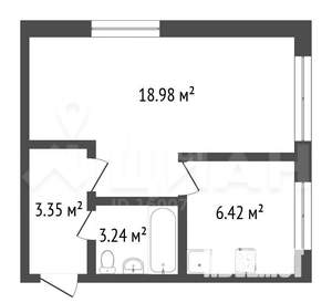 2-к квартира, на длительный срок, 48м2, 1/5 этаж