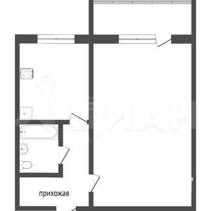 1-к квартира, на длительный срок, 21м2, 6/9 этаж