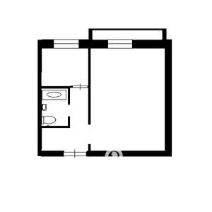 1-к квартира, вторичка, 33м2, 4/9 этаж