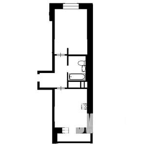 1-к квартира, вторичка, 38м2, 4/9 этаж