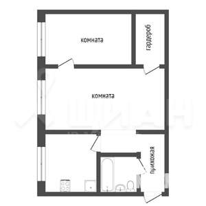 2-к квартира, вторичка, 46м2, 2/4 этаж