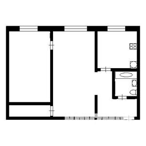 2-к квартира, вторичка, 45м2, 9/9 этаж